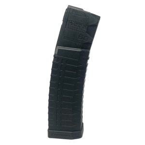 39.99 Get the new an improved 60 Round AR-15 Magazine by ATI Schmeisser. This Magazine holds 60 rounds of .223 Rem or 5.56mm NATO and now comes with a last round bolt hold open integrated in the follower!