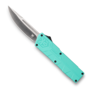 Cobratec Lightweight OTF Drop Point 3.25″ Tiffany Blue Features: Introducing the Lightweight Tiffany Blue (out the front) knife. With a great feel and excellent action, it’s suited for everyday usage. This knife features a pocket clip and a nylon sheath. It also features a 3.25″ D2 Steel blade, and 4.5″ high-grade aluminum alloy handle, and it is dual action OTF (offer the front). Cobratec Lightweight OTF Drop Point 3.25″ Tiffany Blue Specifications: Blade Type Drop Point Blade Length 3.25″ OAL 7.75″ Blade Material D2 Steel
