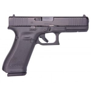 649.99 The Glock 17 Gen 5 introduces forward serrations to an already near-perfect profile for carrying, making this a perfect carry or range gun. Fixed sights help you find your mark, and the 4.49″ barrel helps you stay there. Grab your very own from us for the best price online!