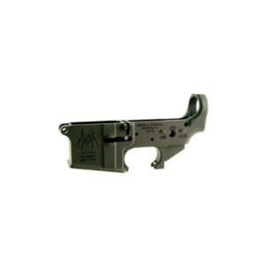 Spike’s Tactical Spider Stripped Lower Receiver Features: Spike’s Tactical stripped lowers feature precisely milled and machined dimensions, threads, and fire control group sockets. Capable of accepting any AR-15 style upper receiver, these lowers are an excellent option for building a rifle from the ground up. Safety selector markings are engraved as universal bullet pictogram markings, and the magazine well is emblazoned with the instantly recognizable Spike’s spider logo. Anodized black. Spike’s Tactical Stripped Spider Logo Lower Specifications: Spike’s Tactical STLS019 Spider Semi-automatic Lower Caliber: Multi .223 Rem/556NATO Black Non-Color Filled Spider Logo STLS019