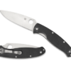 Resilience Features The Resilience knife from Spyderco is part of a line of folding knives with high quality construction at a low price. The resilience knife has a 4.25″ satin finished 8Cr13MoV stainless blade with flat grind and a plain edge for superb cutting power. The black G-10 handle scales house skeletonized steel liners. Four-way reversible pocket clip for tip-up or down, right or left-hand carry.
