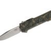 Hogue Compound OTF Knife – 3.5″ Plain Clip Point Blade with Ambidextrous Carry Clip