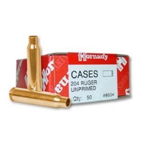 50 ct. Box Hornady’s brass cases offers re-loaders excellent uniformity in wall thickness, weight and internal capacity. The cases allow proper seating of the bullet, not only in the case, but in the chamber as well.