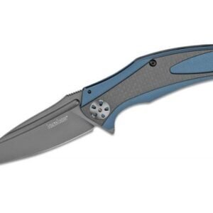 Kershaw Natrix Carbon Fiber Folding Knife – 3.25″ Plain Drop Point Blade with Reversible Pocket Clip